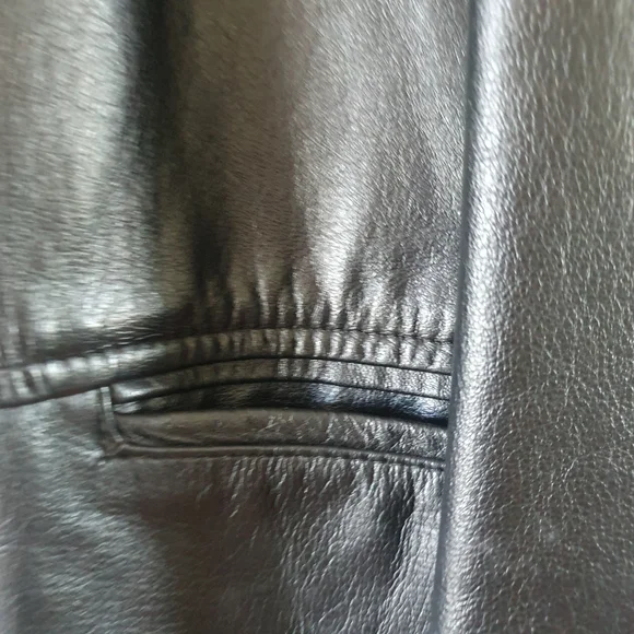 Genesis 100% Genuine Leather Jacket Mens Size L - Picture 9 of 9